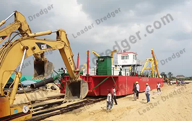 LD4500 Sand Dredging Cutter Suction Dredger With 2000m Discharge Distance And Cat Engine - Leader Dredger